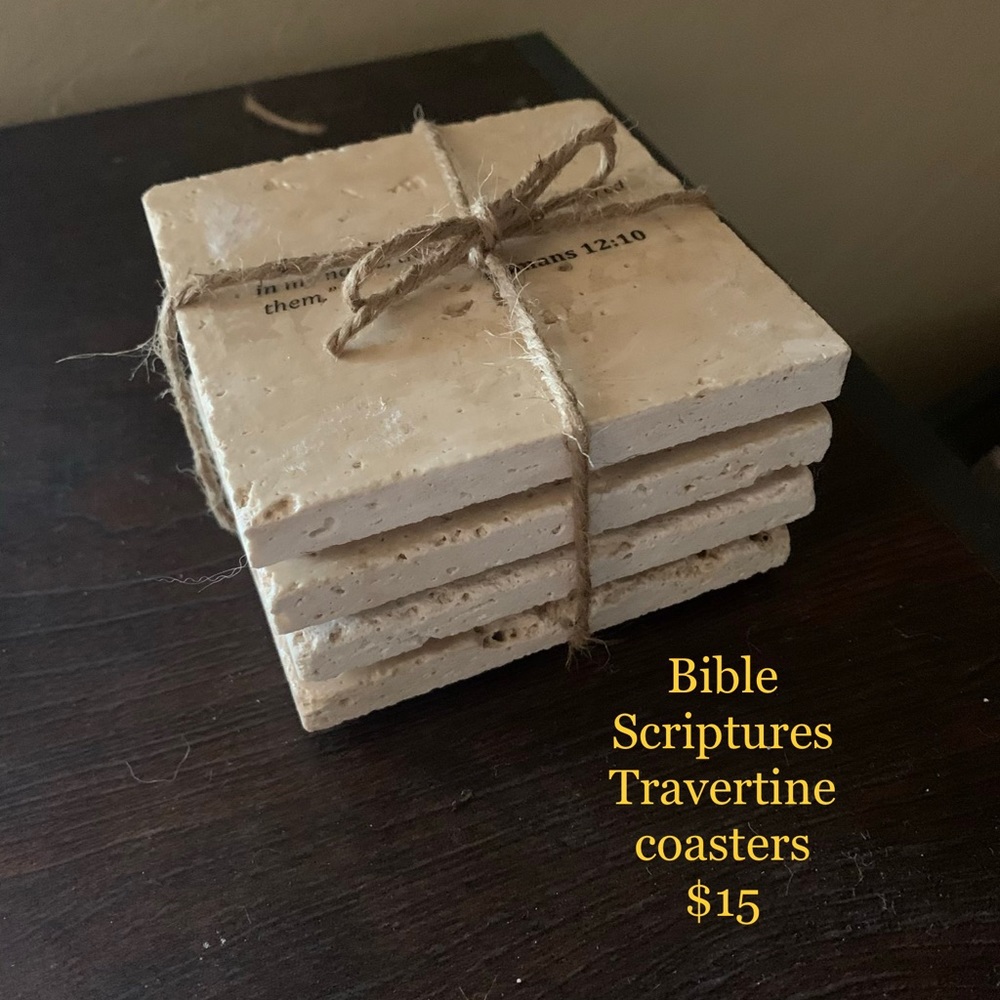 Travertine Coasters set